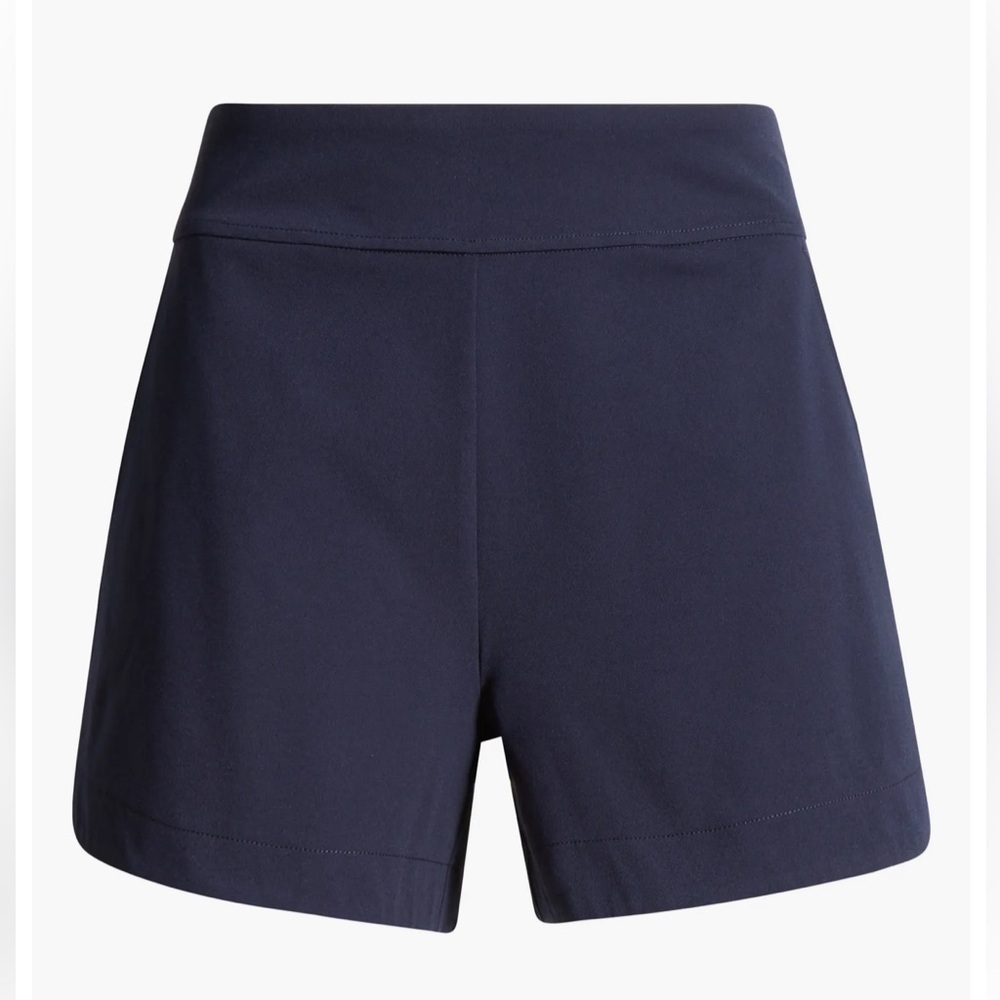 Zella Women's Blue Navy Sapphire Full Swing Athletic Shorts women’s LARGE NWOT - Picture 5 of 11